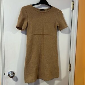 Clearance‼️ New Brown Short Sleeve Dress Size S by Zara